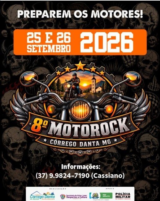 Flyer — 8º Motorock Córrego Danta