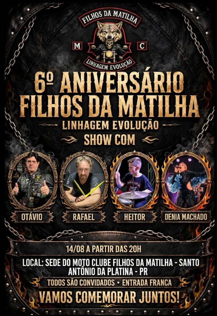 Flyer — 6º Aniversário Filhos da Matilha