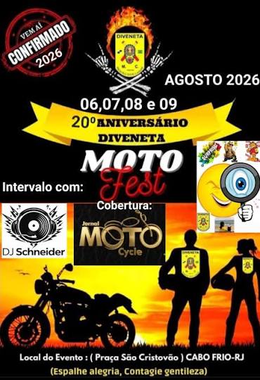 Flyer — 20º Aniversário Diveneta Moto Fest
