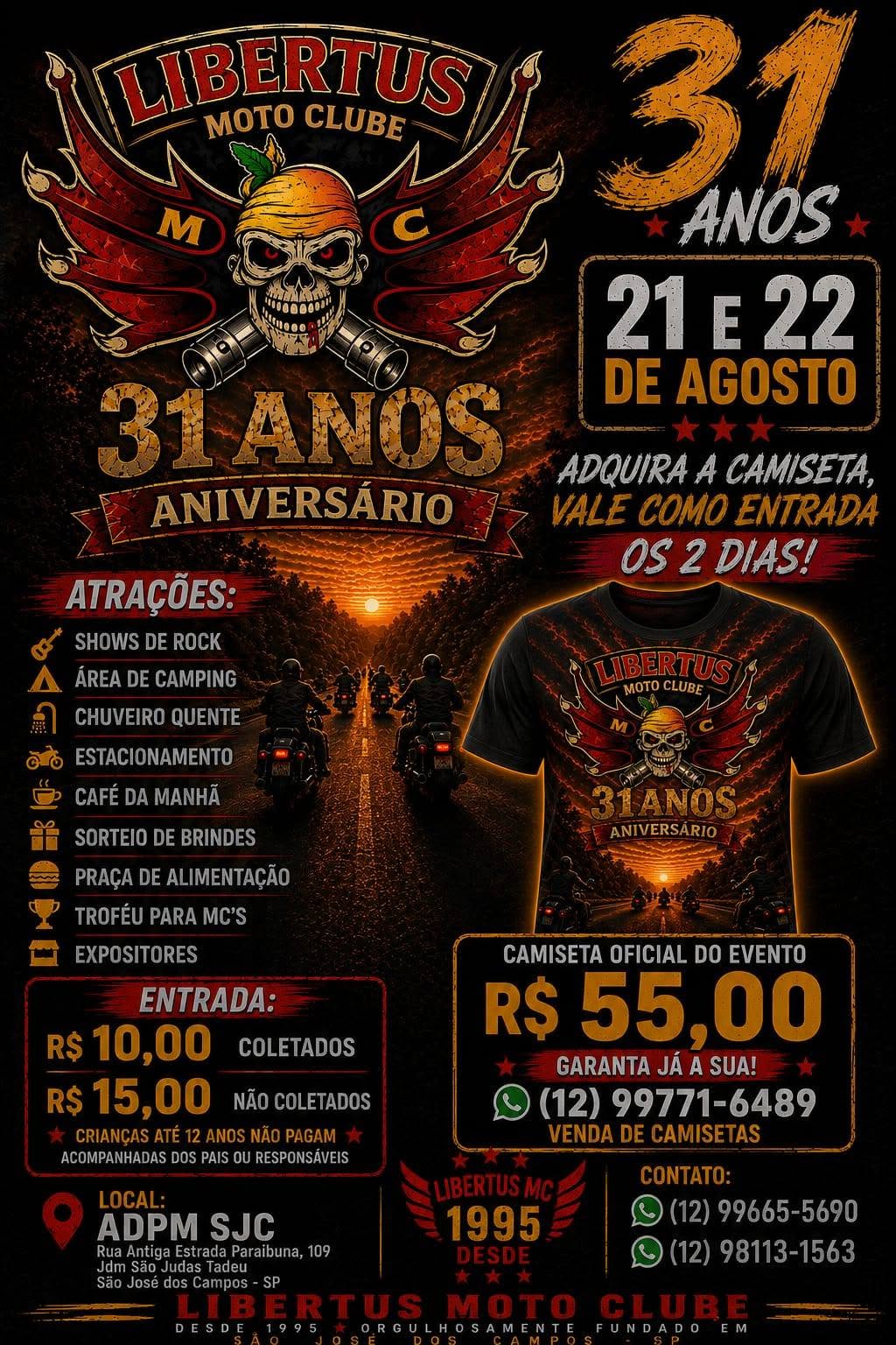 Flyer — 31 Anos Libertus Moto Clube
