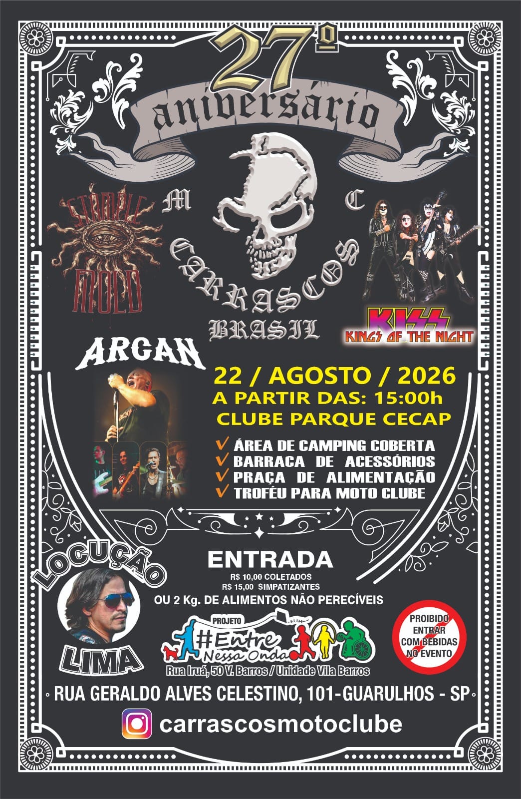 Flyer — 27º Aniversário Carrascos MC Brasil