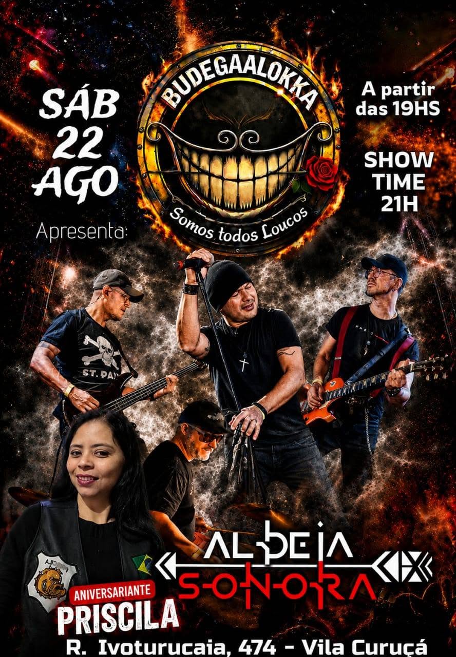 Flyer — Aniversário da Priscila com Banda Albeja Sonora no Budega A Lokka