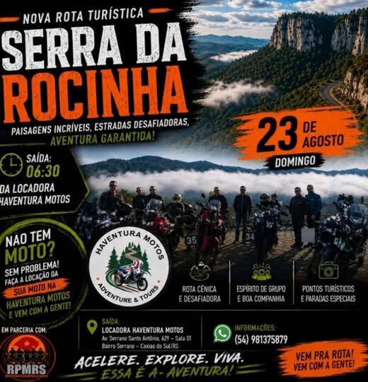 Flyer — Nova Rota Turística Serra da Rocinha