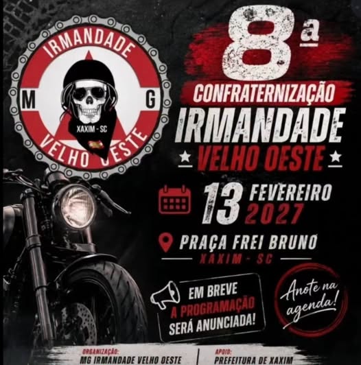 Flyer — 8ª Confraternização Irmandade Velho Oeste
