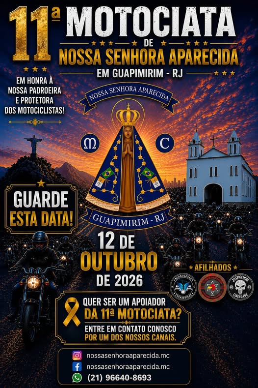 Flyer — 11ª Motociata de Nossa Senhora Aparecida