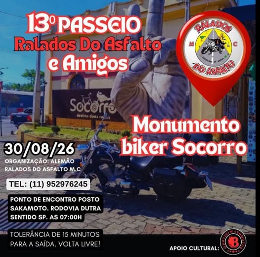 Flyer — 13º Passeio Ralados do Asfalto e Amigos