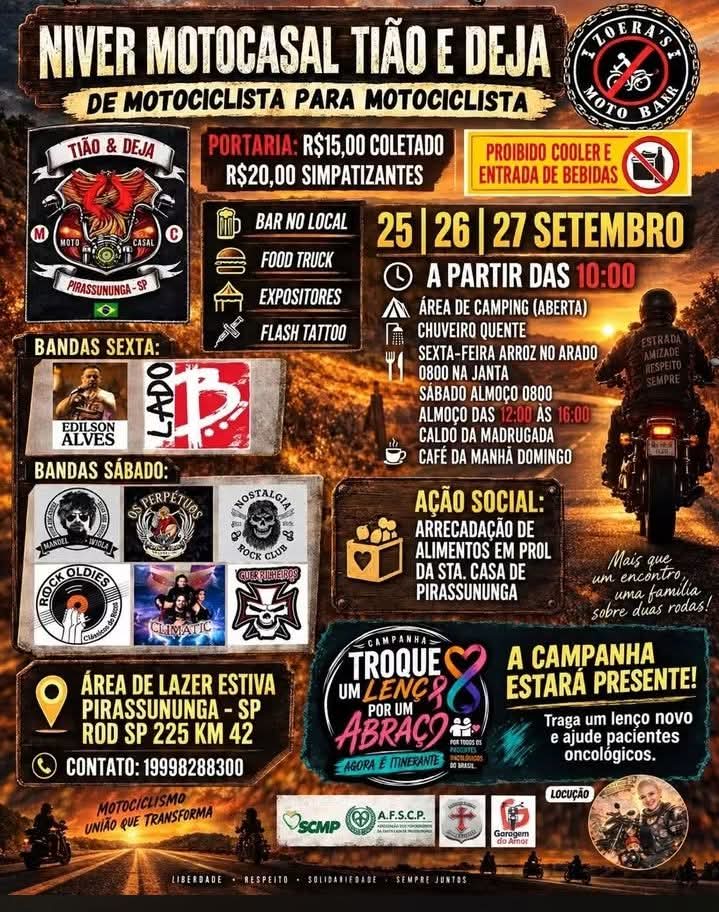 Flyer — Niver Motocasal Tião & Deja