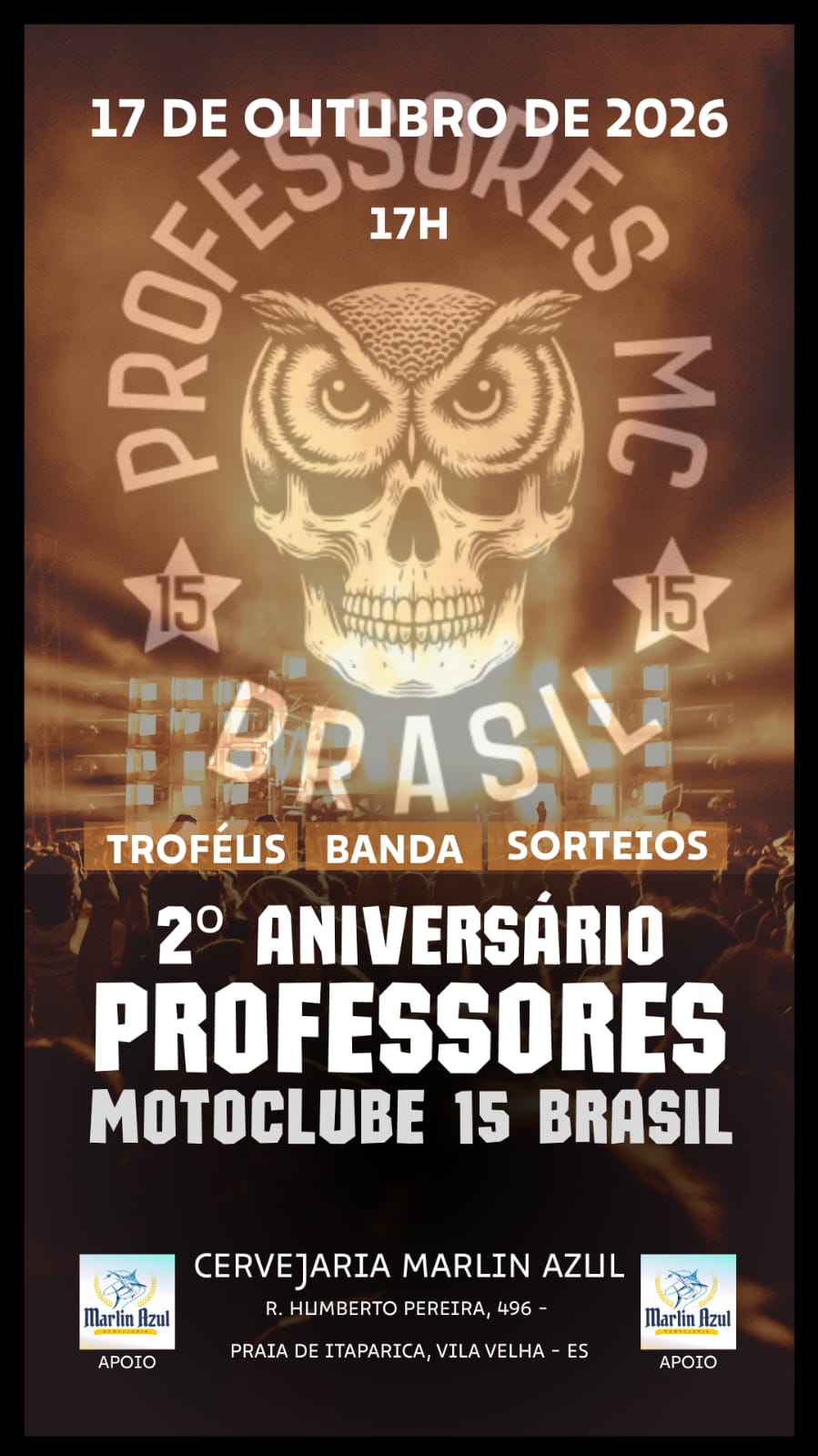 Flyer — 2º Aniversário Professores MC Brasil