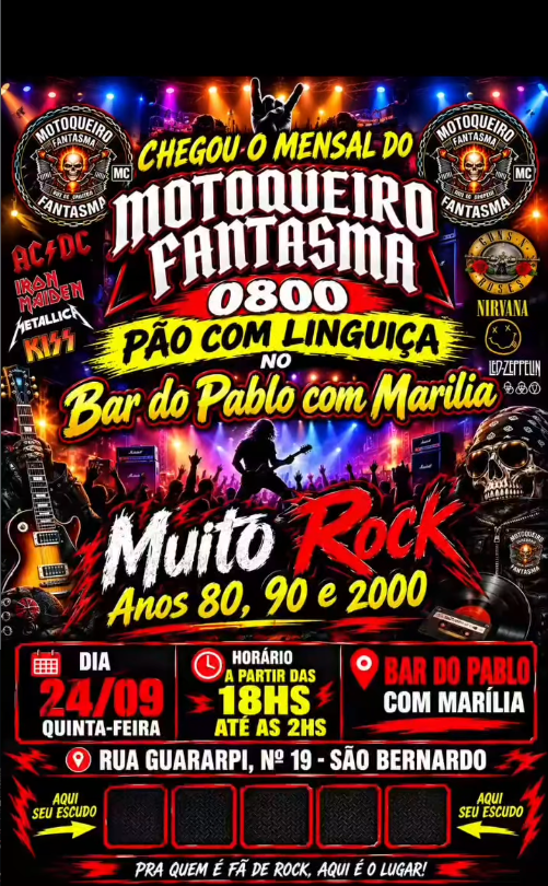 Flyer — Mensal do Motoqueiro Fantasma MC