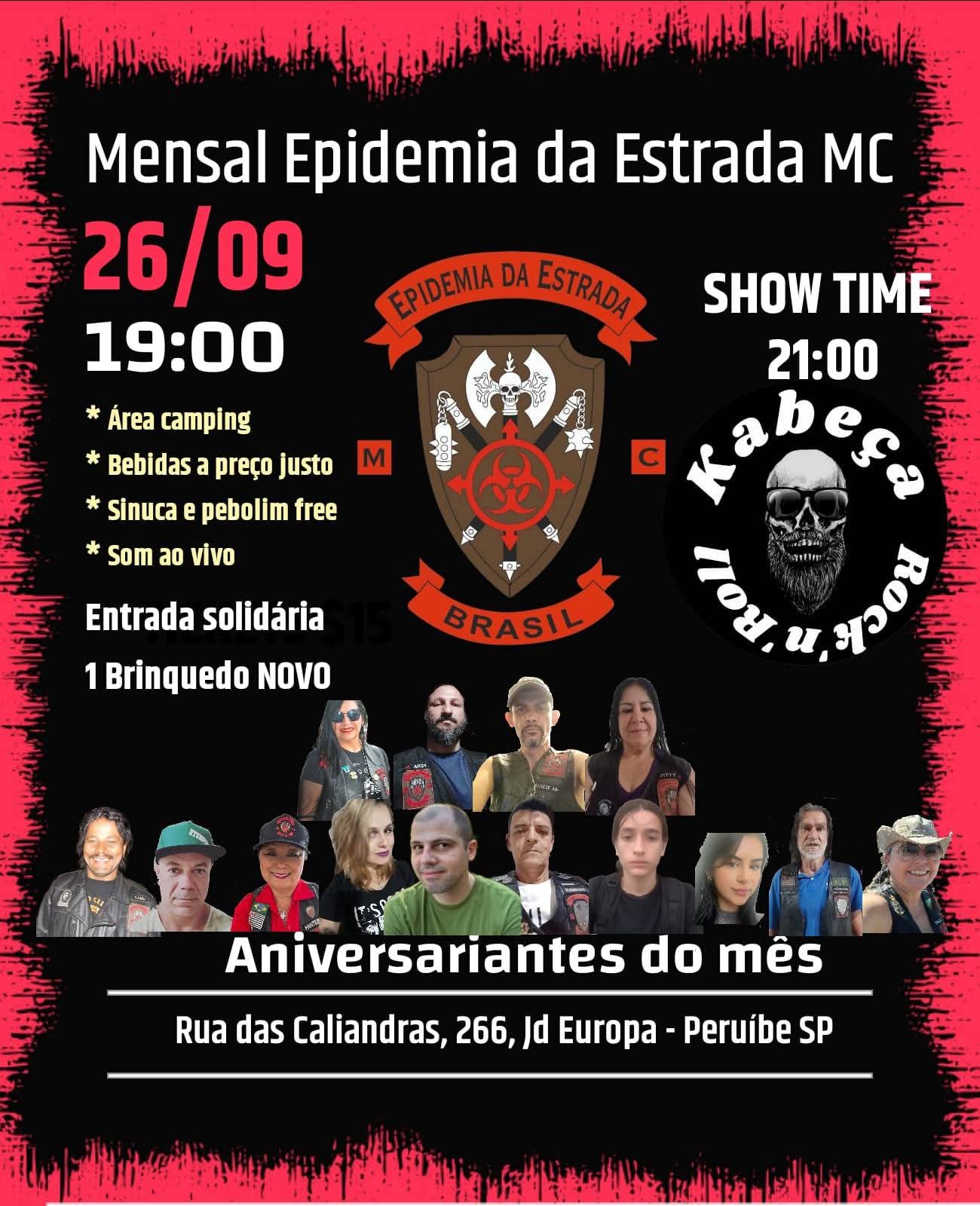 Flyer — Mensal Epidemia da Estrada MC