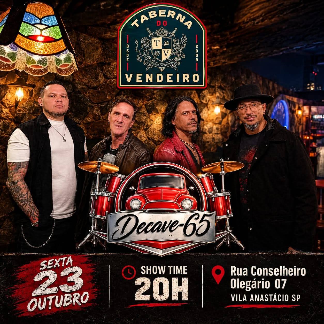Flyer — Decave-65 na Taberna do Vendeiro