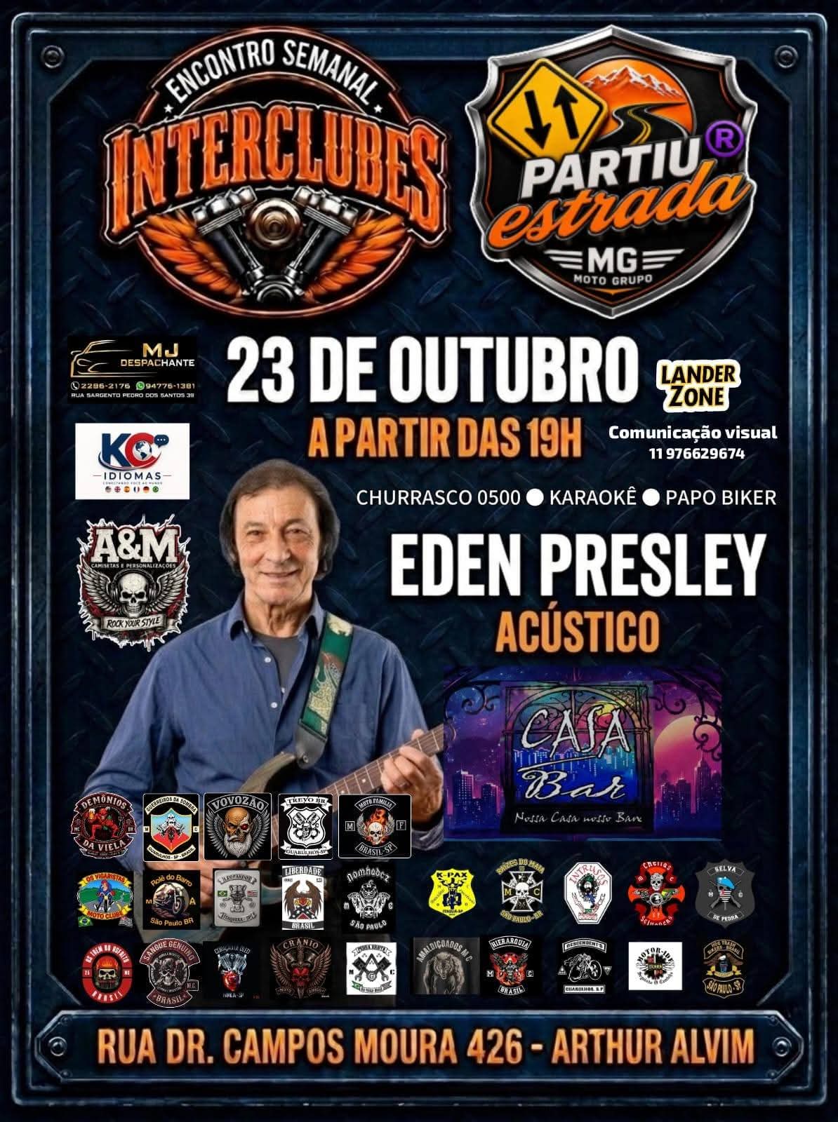 Flyer — Encontro Semanal Interclubes — Partiu Estrada MG