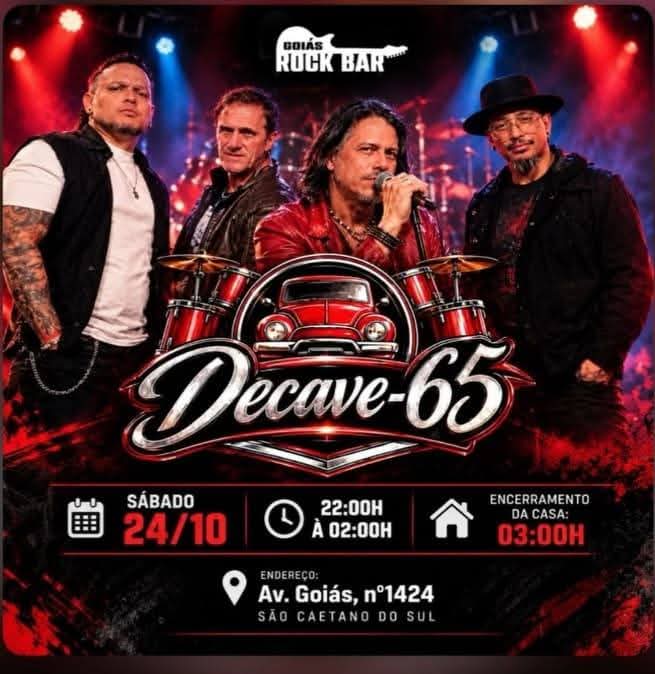 Flyer — Decave-65 no Goiás Rock Bar
