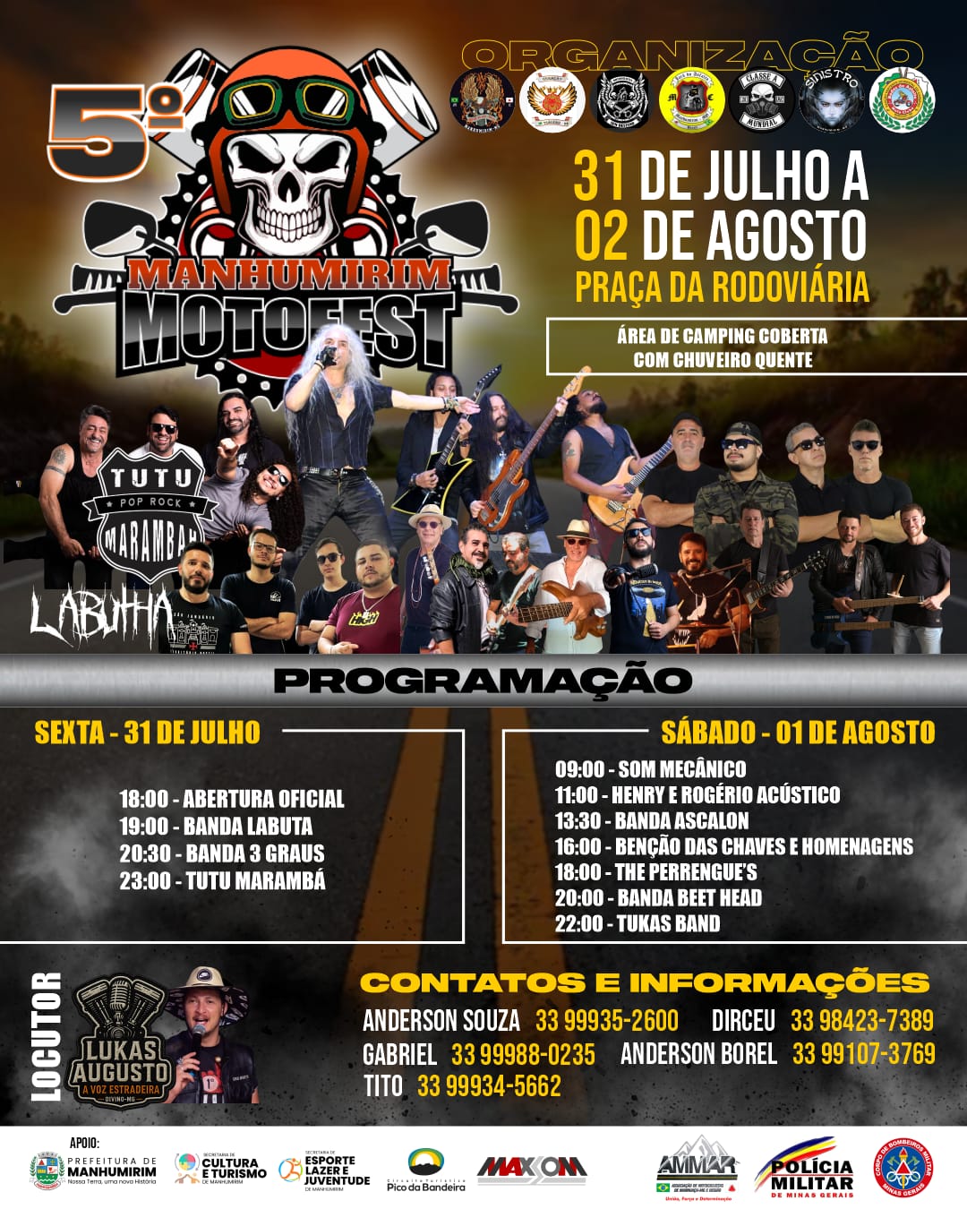 Flyer — 5º Manhumirim Moto Fest