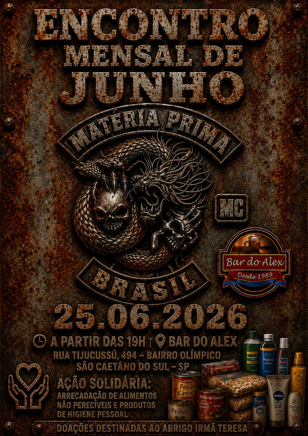 Flyer — Encontro Mensal Matéria Prima MC