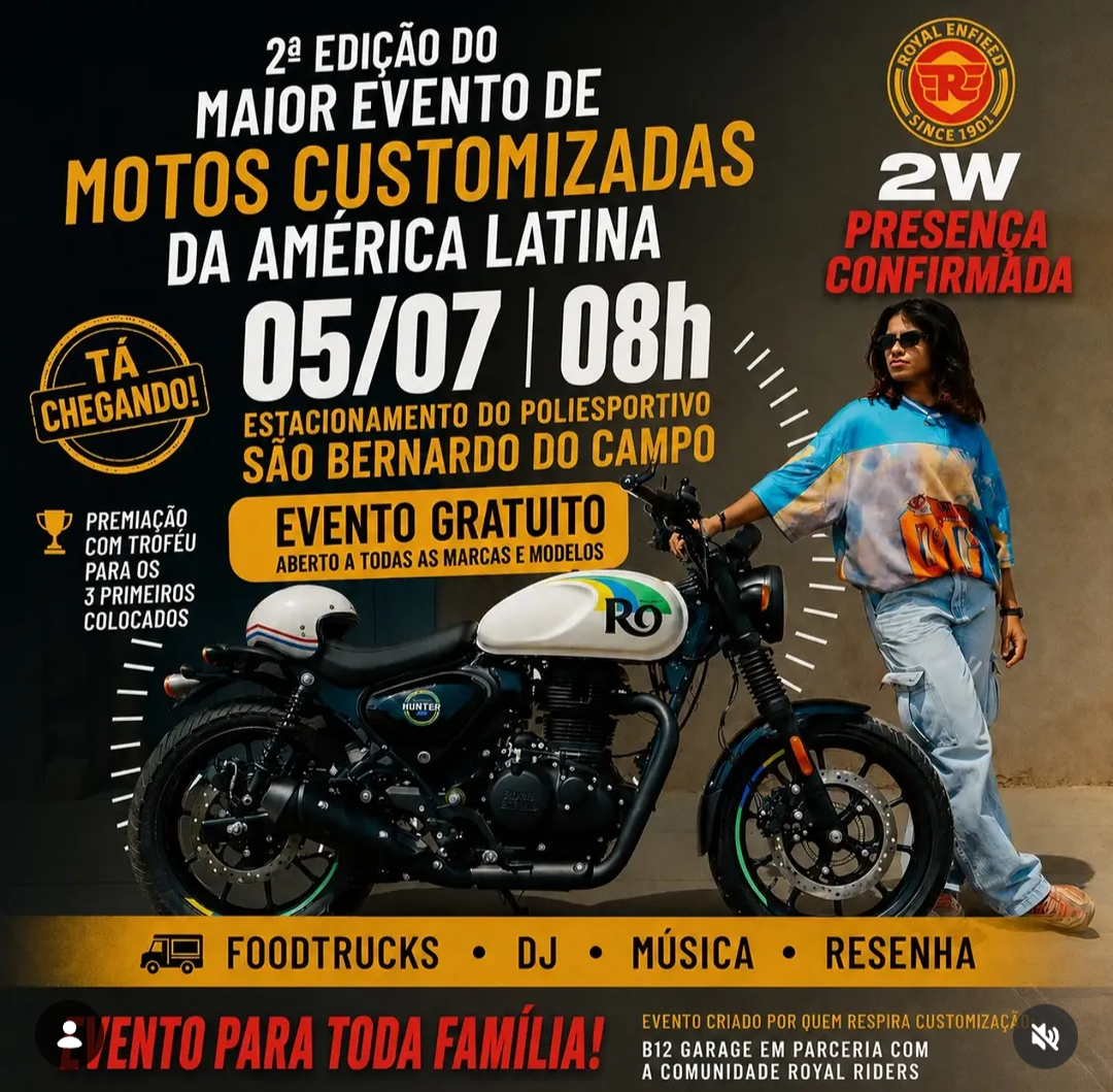Flyer — 2° Edição maior evento de motos customizadas da América Latina