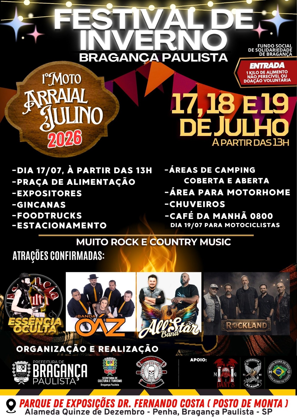 Flyer — Festival de Inverno Bragança Paulista
