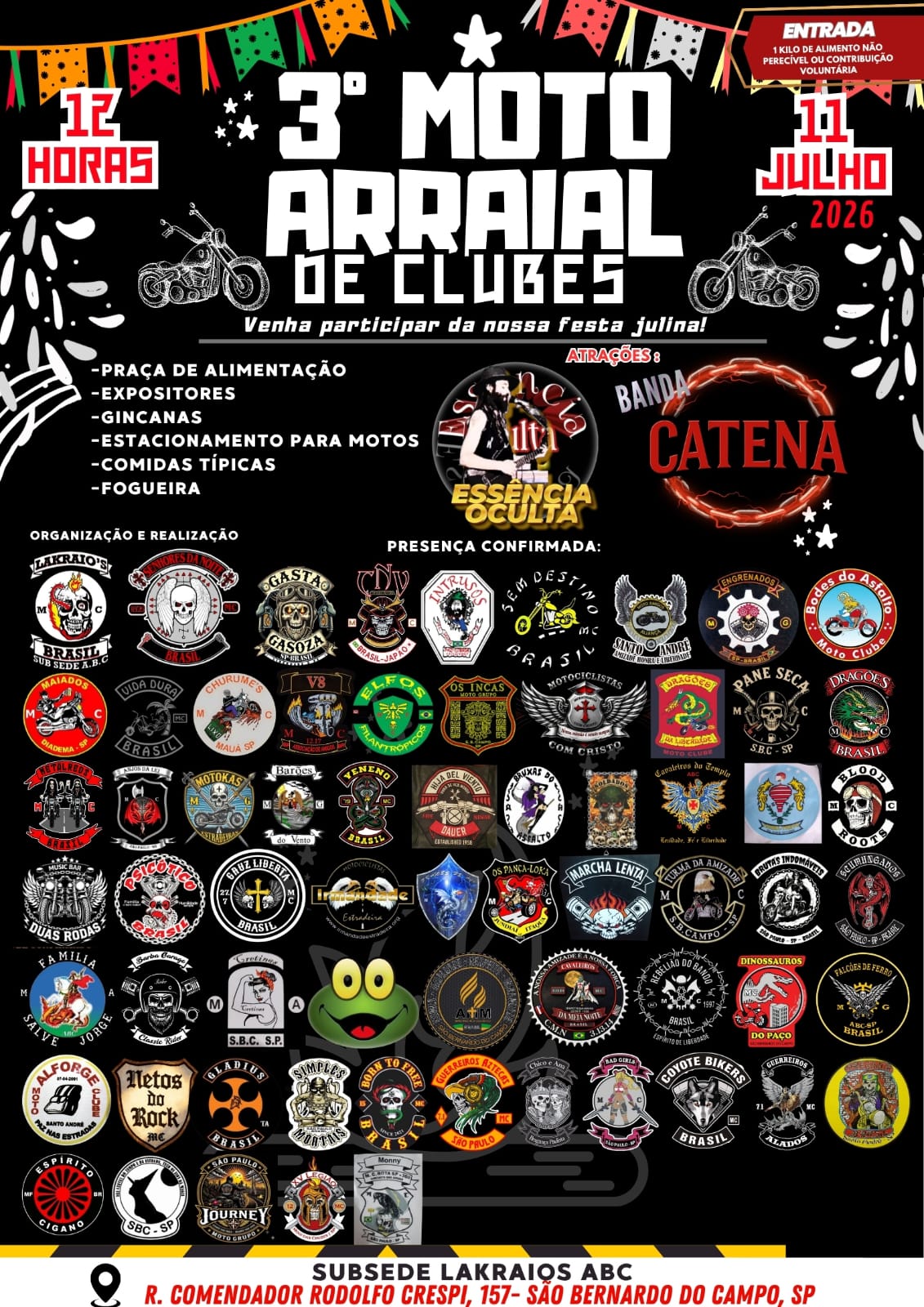 Flyer — 3º MOTO ARRAIAL DE CLUBES