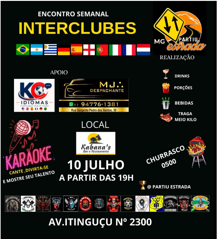 Flyer — Encontro Semanal Interclubes