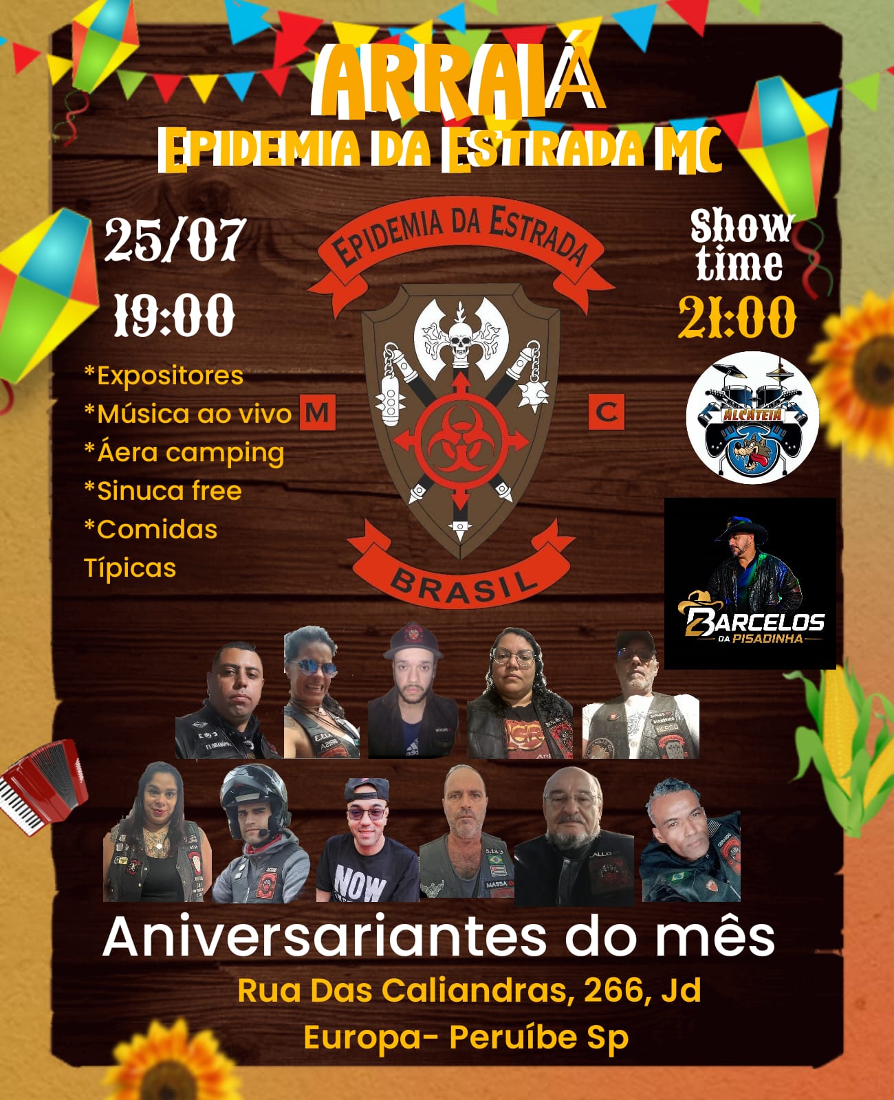 Flyer — FESTA JULINA EPIDEMIA DA ESTRADA