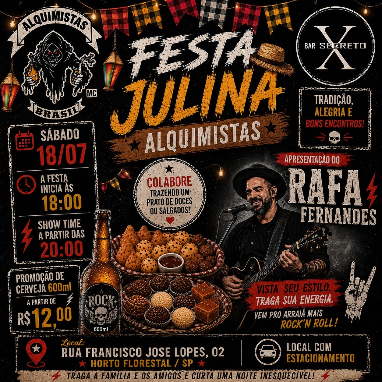 Flyer ā Festa Julina Alquimistas