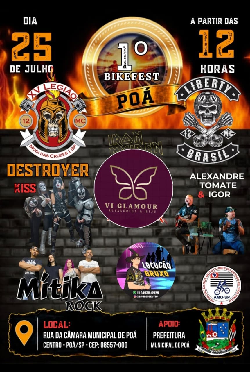 Flyer — 1º Bikefest Poá