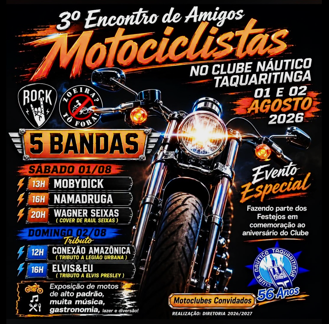 Flyer — 3º Encontro de Amigos Motociclistas
