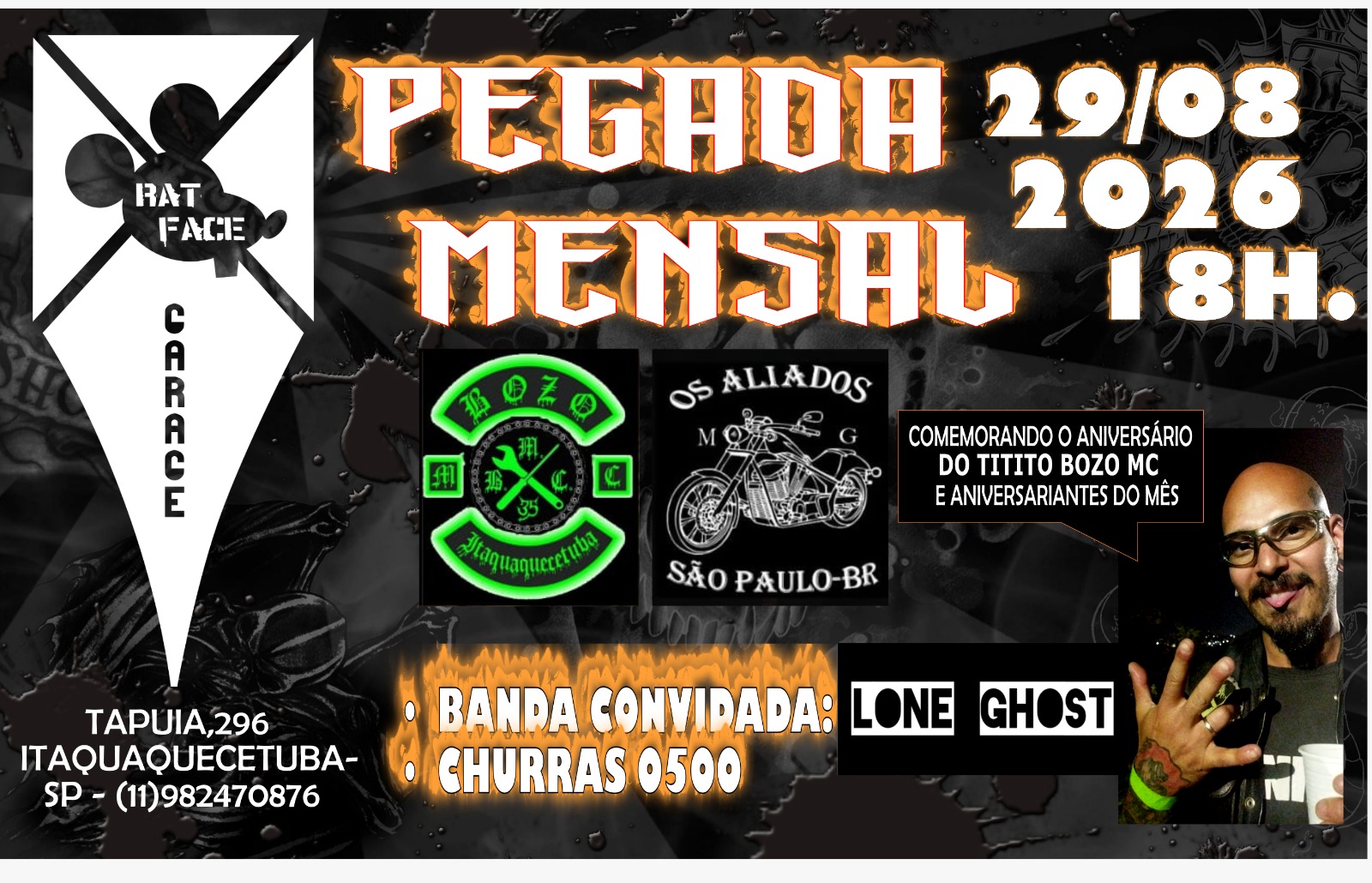Flyer — pegada mensal