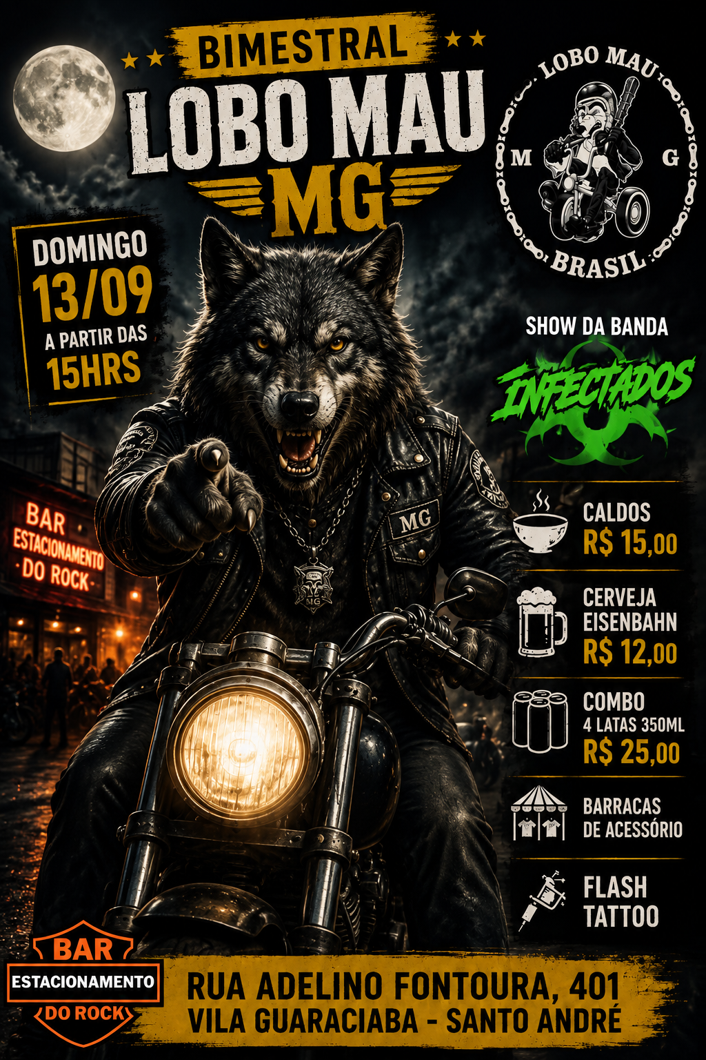 Flyer — Bimestral M.G. Lobo Mau