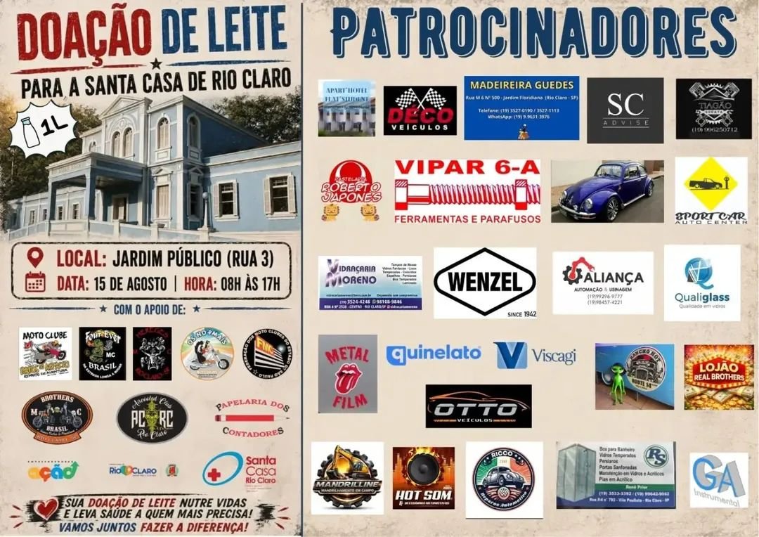 Flyer — Doação de Leite