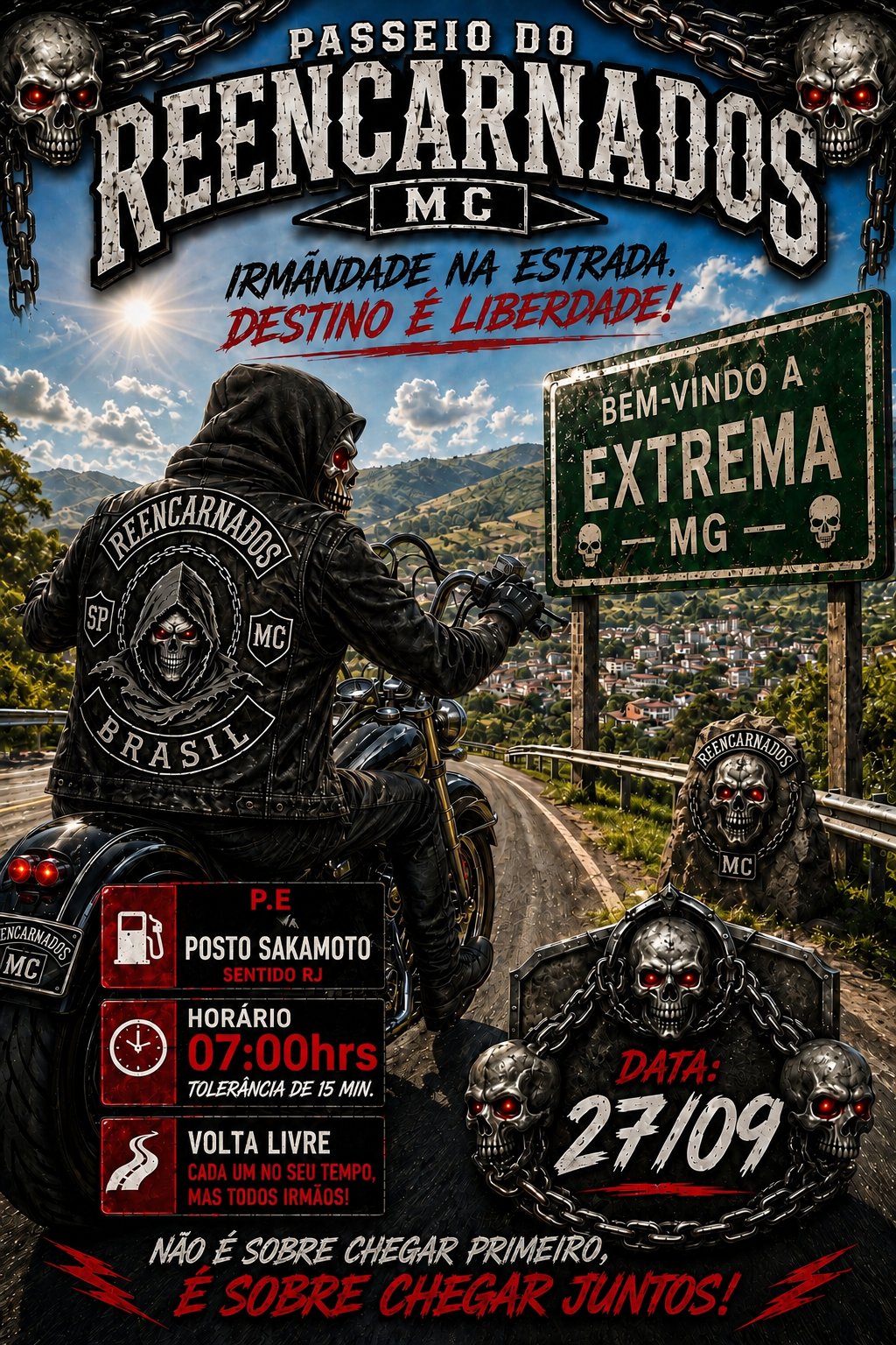Flyer — Passeio Reencarnados MC 