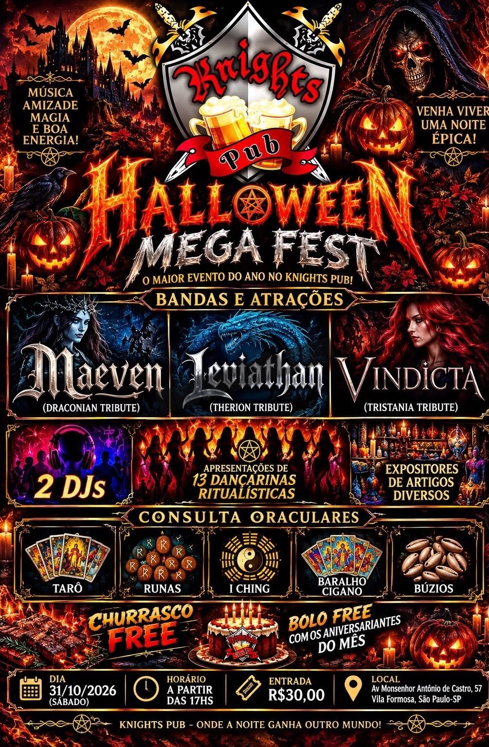 Flyer — Halloween Mega Fest — Knights Pub